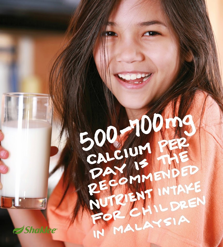 Shaklee Labuan:  Adakah anak anda mempunyai 500-700gm per day intake calcium dalam badan utk sehari?